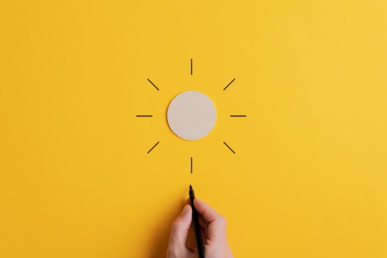 Conceptual image of positivity and optimism