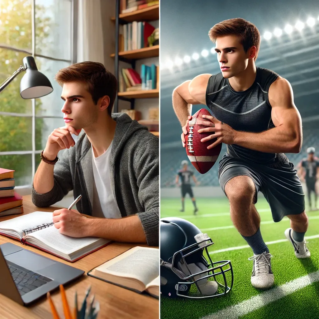 books notebooks and a laptop young man football player aruna ramamurthy empowerment coach clinical hypnotherapy